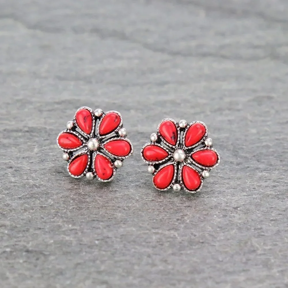 Boho flower Earrings #2125